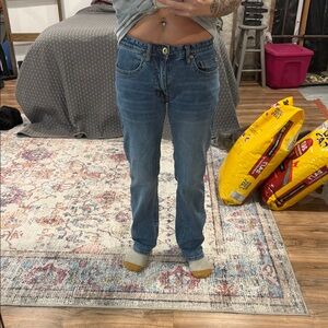 Hooey Denim Straight Leg Jeans - Classic Blue